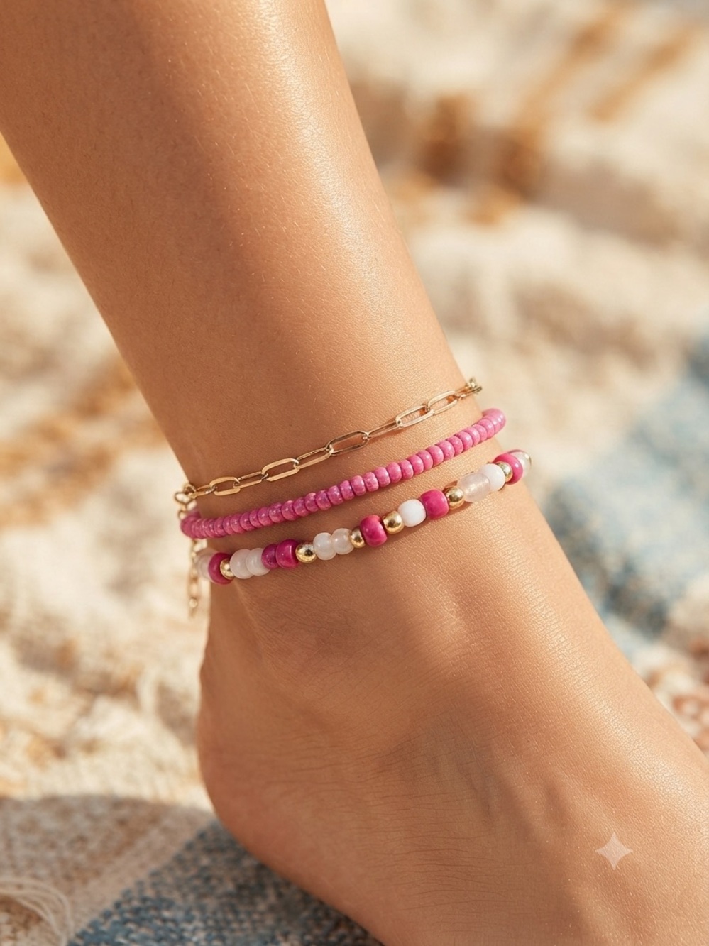 Lovisa 3pc Anklet Bracelets
